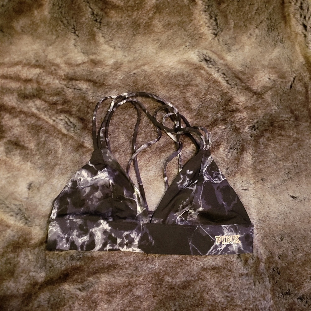 Victoria's secret pink marble bonded bralette